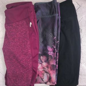 Colorful Patterned Athletic Leggings Lot